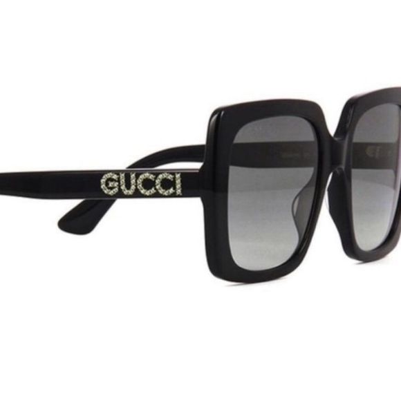Gucci Square Embroidered Sunglasses! w/ case - Picture 2 of 5